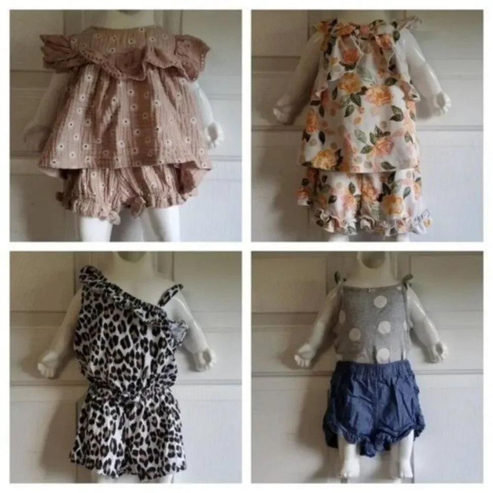 Girls Outfits 18 Months Jumper Romper Shorts Tops Summer Sets BUNDLE LOT